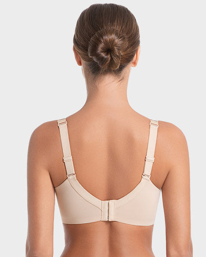 Deep V Push-Up Underwire Bra with Rhinestone Strap