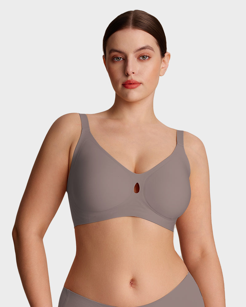 Invisible Jelly Lift Bra with Breathable Water Drop Hollow