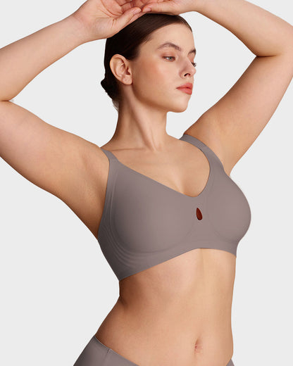 Invisible Jelly Lift Bra with Breathable Water Drop Hollow