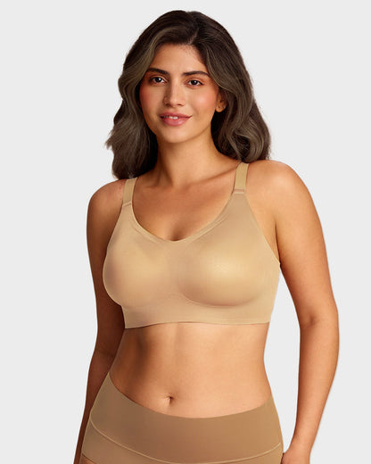 Luxury Satin Seamless Wireless Support Bra