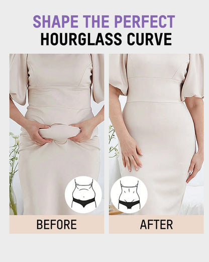 PowerMesh Double-Layer Open Bust Full Body Shaper