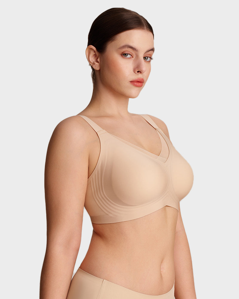 Womens Wireless Bras V Mesh Comfortable Bralette Supportive